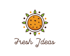 Vegan Sun Cookie logo design