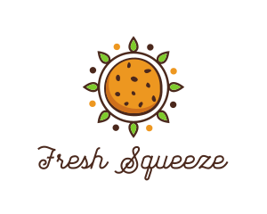 Vegan Sun Cookie logo design