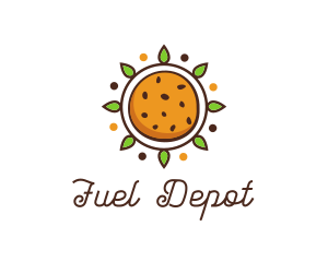 Vegan Sun Cookie logo design