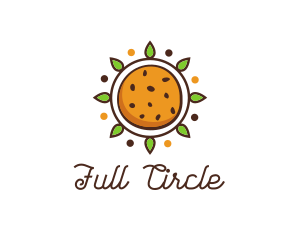 Vegan Sun Cookie logo design