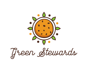 Vegan Sun Cookie logo design