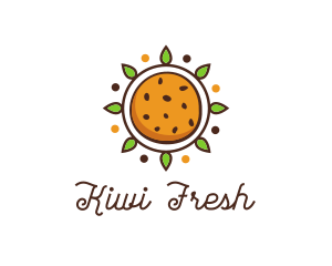 Vegan Sun Cookie logo design