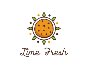 Vegan Sun Cookie logo design