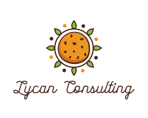 Vegan Sun Cookie logo design