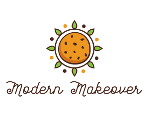 Vegan Sun Cookie logo design