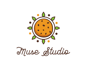 Vegan Sun Cookie logo design