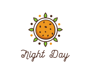 Vegan Sun Cookie logo design