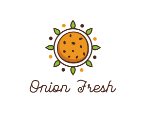 Vegan Sun Cookie logo design