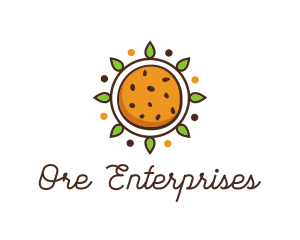 Vegan Sun Cookie logo design