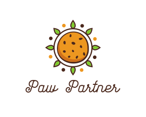 Vegan Sun Cookie logo design