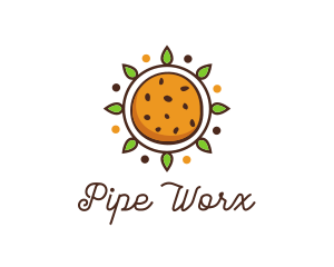 Vegan Sun Cookie logo design