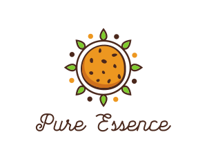 Vegan Sun Cookie logo design