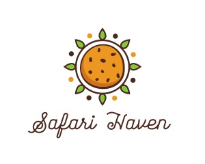 Vegan Sun Cookie logo design