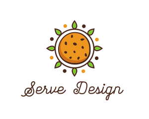 Vegan Sun Cookie logo design