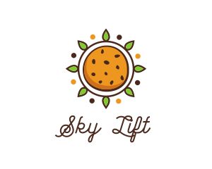 Vegan Sun Cookie logo design