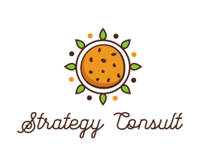 Vegan Sun Cookie logo design