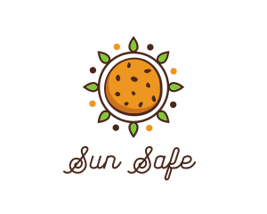 Vegan Sun Cookie logo design