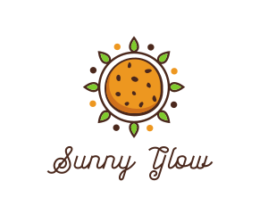 Vegan Sun Cookie logo design