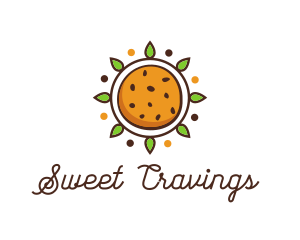 Vegan Sun Cookie logo design