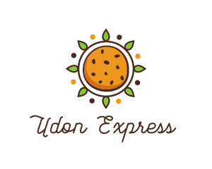 Vegan Sun Cookie logo design