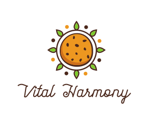 Vegan Sun Cookie logo design