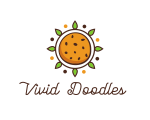 Vegan Sun Cookie logo design