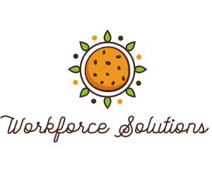 Vegan Sun Cookie logo design