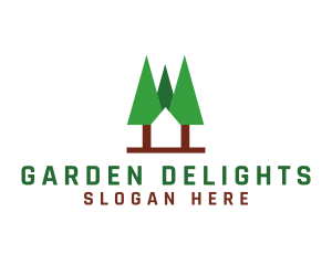 Forest Cabin Home logo design