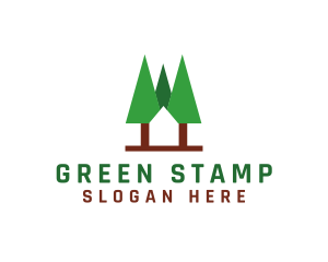 Forest Cabin Home logo design