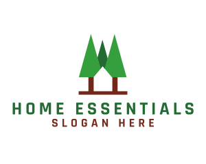 Forest Cabin Home logo design