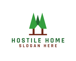 Forest Cabin Home logo design