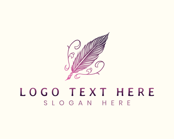 Writing logo example 2