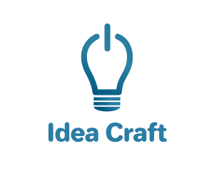 Idea On Light Bulb logo design