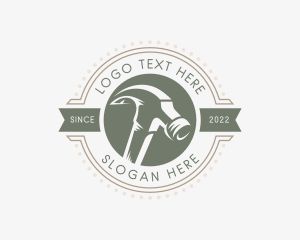 Hammer Handyman Badge logo