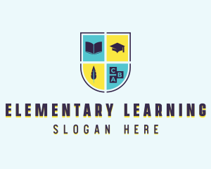 Kindergarten Book Learning logo design