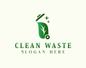 Garbage Trash Bin logo design