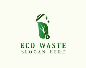 Garbage Trash Bin logo design