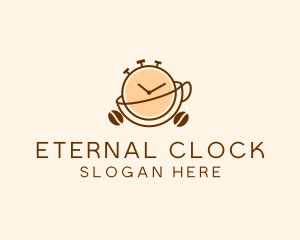 Coffee Clock Time  logo design