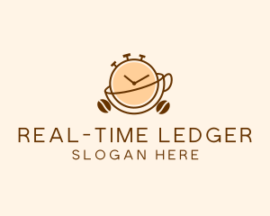 Coffee Clock Time  logo design