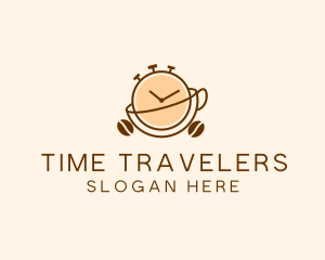 Coffee Clock Time  logo design