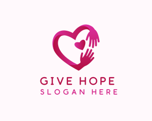 Hand Heart Foundation logo design