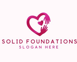 Hand Heart Foundation logo design