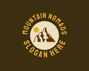 Sun Mountain Peak logo design