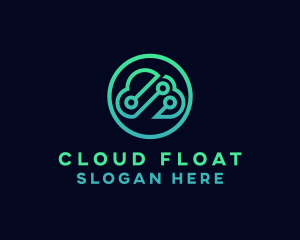 Digital Circuit Cloud logo design