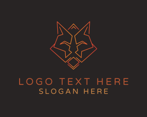 Red Geometric Fox logo