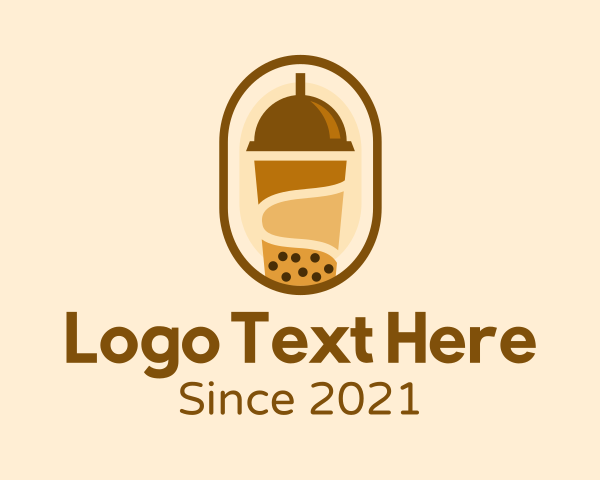 Boba Tea logo example 3