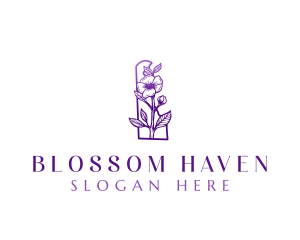 Delaware Peach Blossom logo design