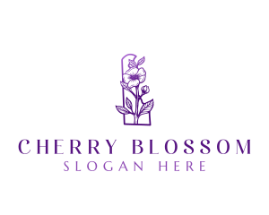 Delaware Peach Blossom logo design