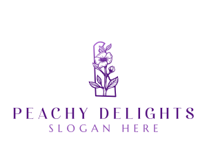 Delaware Peach Blossom logo design