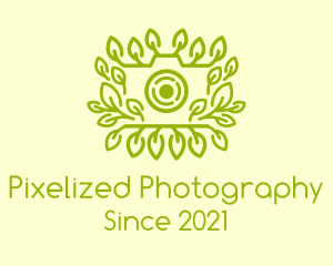 Leaf Sprout Camera logo design